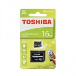 CARTÃO DE MEMÓRIA TOSHIBA MICROSD 16GB (COM ADPTADOR) M203 CLASS 10 CARTÃO DE MEMÓRIA TOSHIBA MICROSD 16GB (COM ADPTADOR) M203 CLASS 10